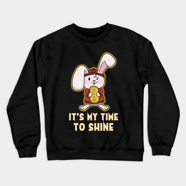 Chinese New Year 2023 - Year of the Rabbit Zodiac 2023 Crewneck Sweatshirt by Art by Biyan